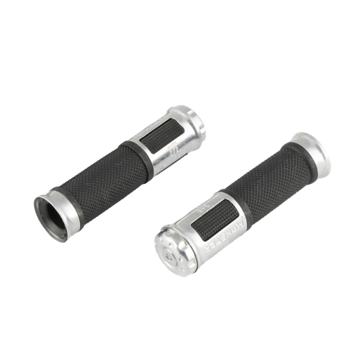 Ручки руля с отбойником серебро (monster) R-1659