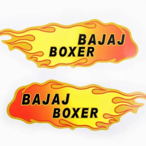 Наклейка декор,пламя BAJAJ BOXER 19x5см #0332D