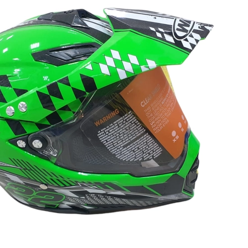 Шлем 128 WLT Кроссовый со стеклом 