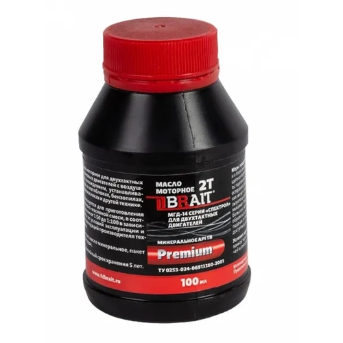 Масло Brait 2T/100мл минеральное, низкодымное 07.01.007.02