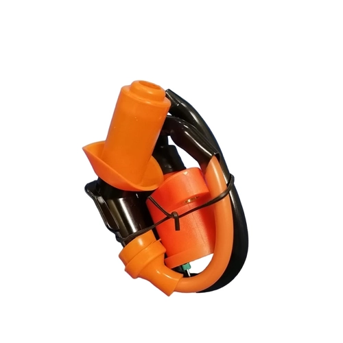 Катушка зажигания 4-х такт. на две фишки+ колпачек оранжевый, тюнинг