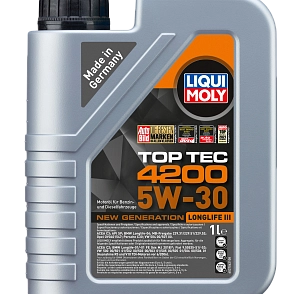 Масло моторное LiquiMoly НС-синт. Top Tec 4200 5W-30 New Generation SP C3 1л