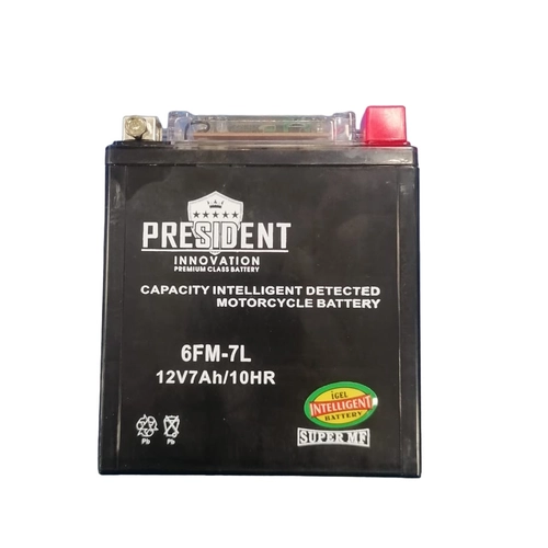 АКБ 12В 7А 1207 индикатор PRESIDENT INNOVATION i GEL