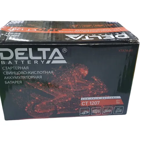 Аккумулятор для мототехники DELTA CT 1207 12В 7Ач