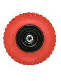 Колесо для тачки бескамерное пенополиуретановое 4.00-6 ось 16 мм