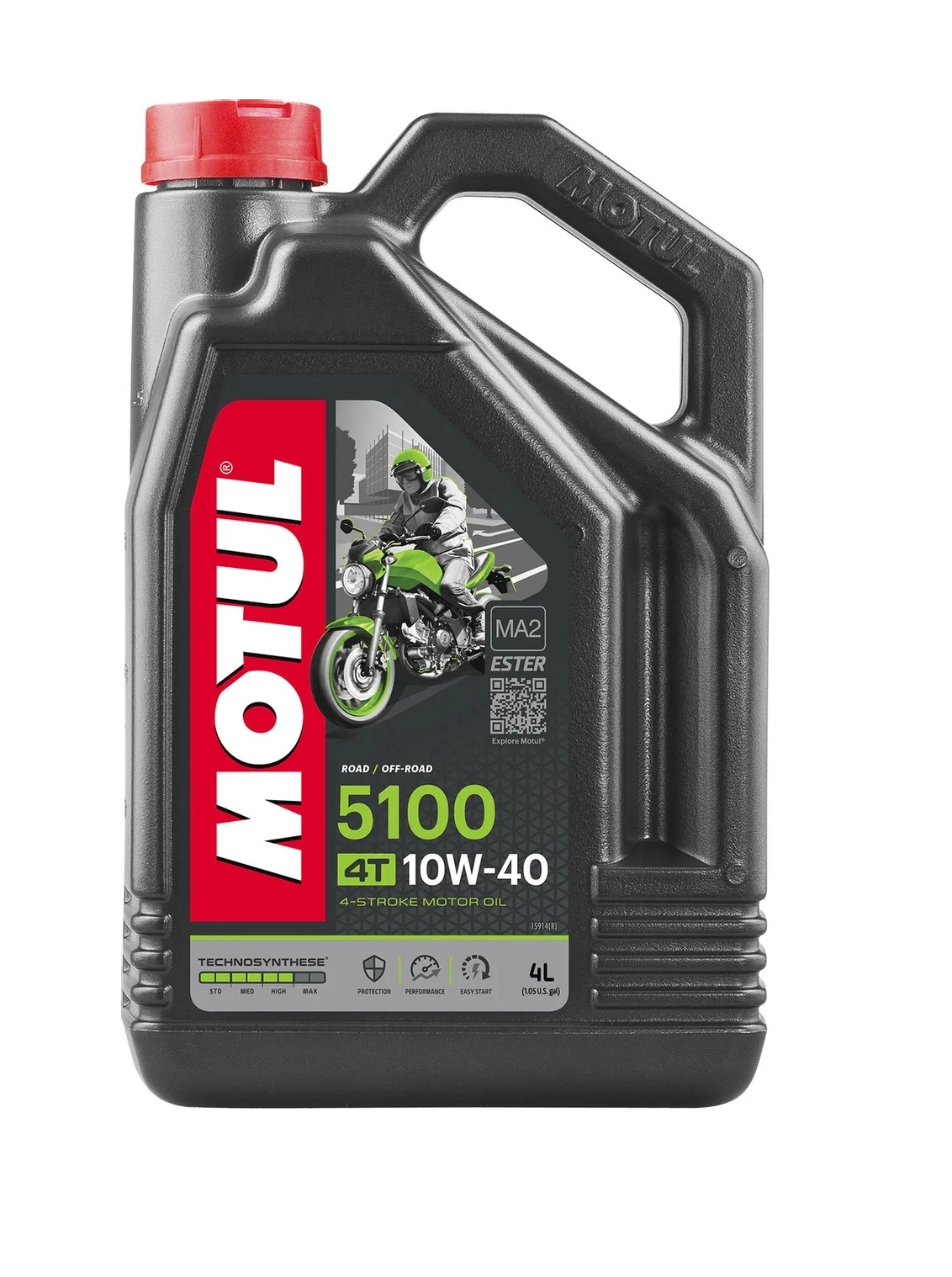 Масло моторное полусинтетическое MOTUL 5100 4T 10W-40 4 л