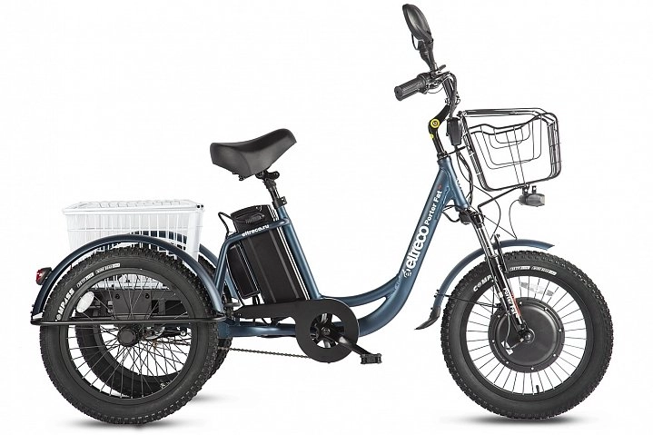 Трицикл электрический Eltreco Porter Fat 500 UP