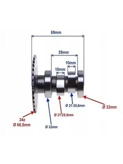 Распредвал на 4-х тактный двигатель 50-80см3 