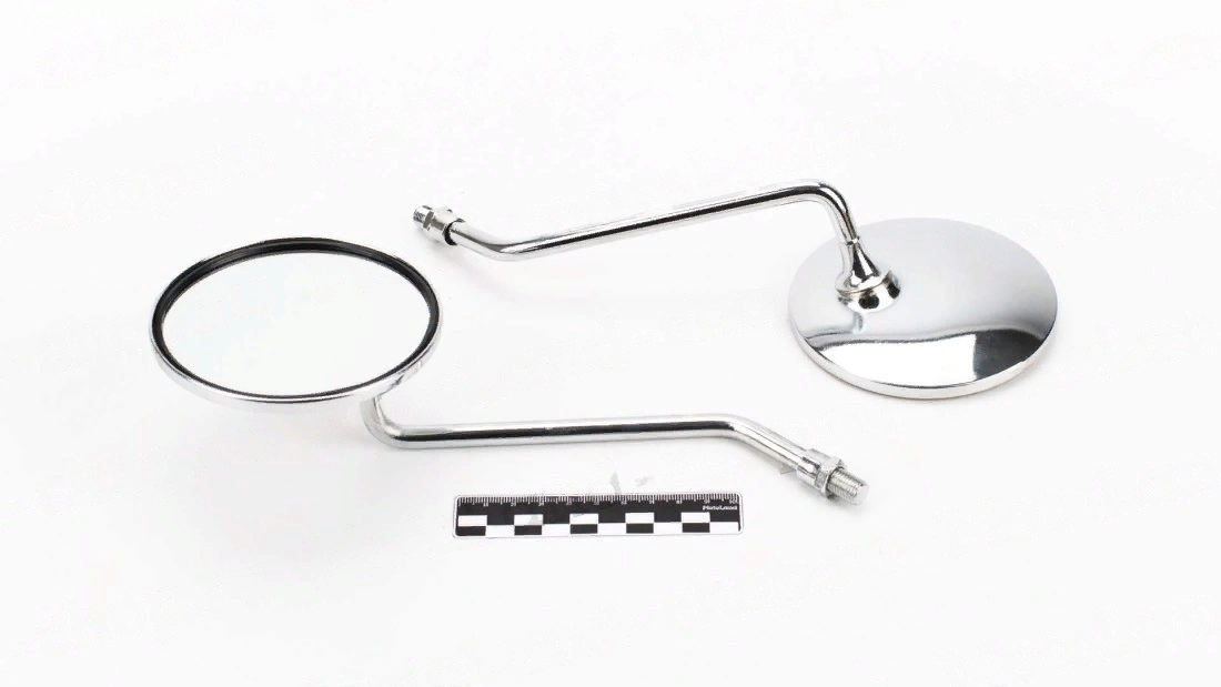 Зеркала мото d10 mm ZX- 079  Альфа хром