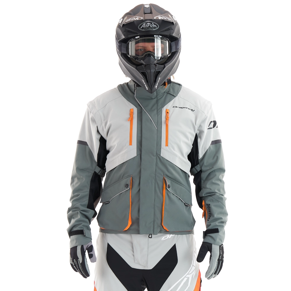 Куртка Эндуро Freeride Dragonfly Grey-Orange