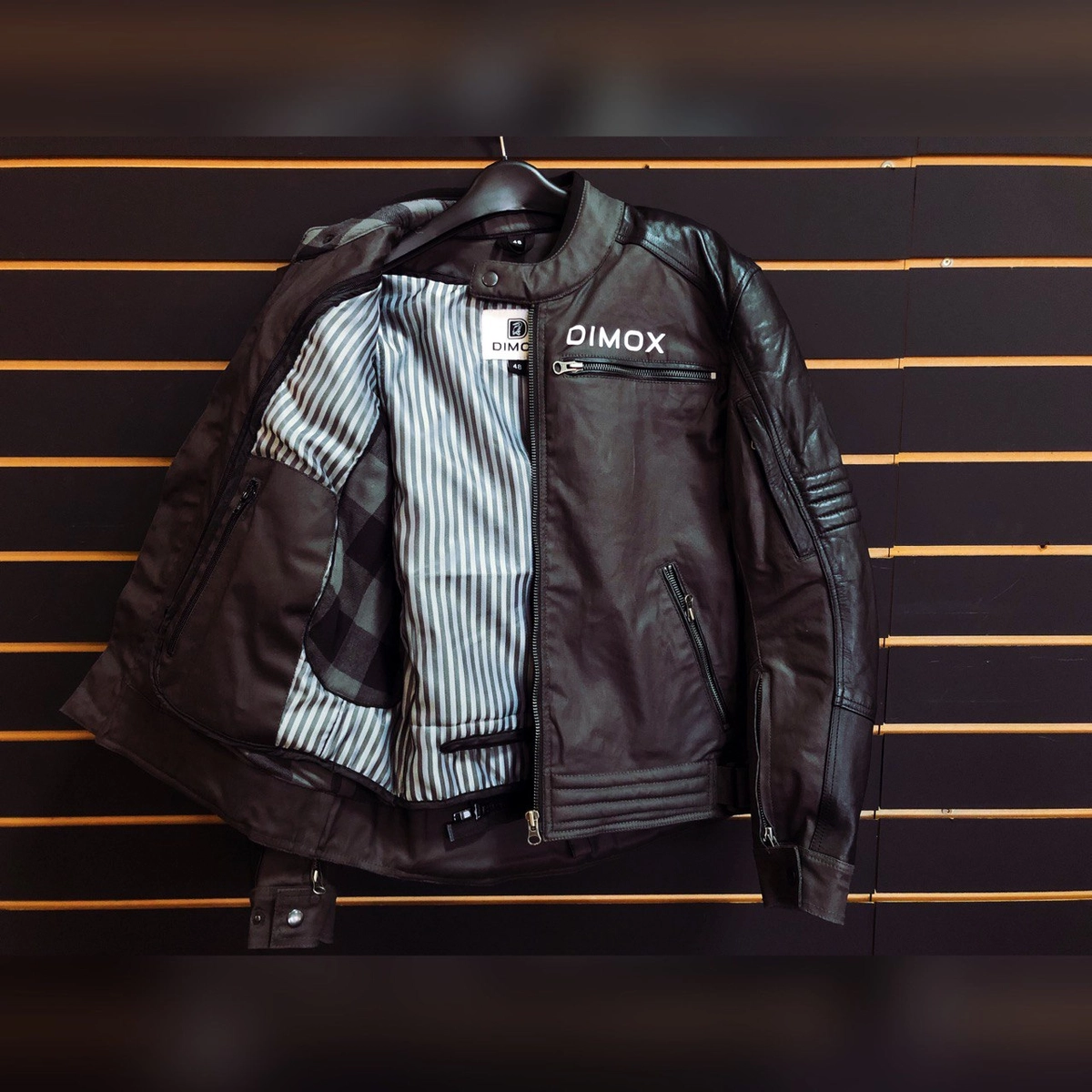 Куртка мото DIMOX BIG CITY кожа