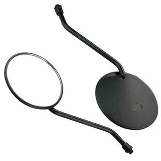 Зеркала для мото круглые универсальные M10 черные "TVS"