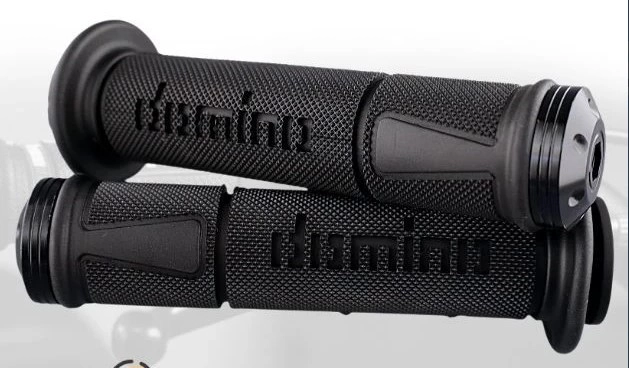 Ручки руля (грипсы) Alpha,Delta,TTR,ATV,черные,с отбойником "DOMINO"