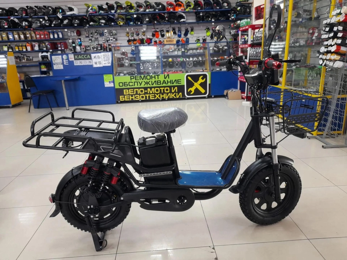 Электроскутер Руссбайк Monster R10’’ 60В, 20А/ч, 240Вт 