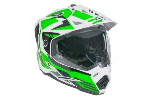 Шлем кроссовый 802 JIEKAI со стеклом