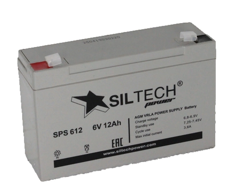 Аккумулятор SILTECH SPS 612 6V12 A/ч п.п.