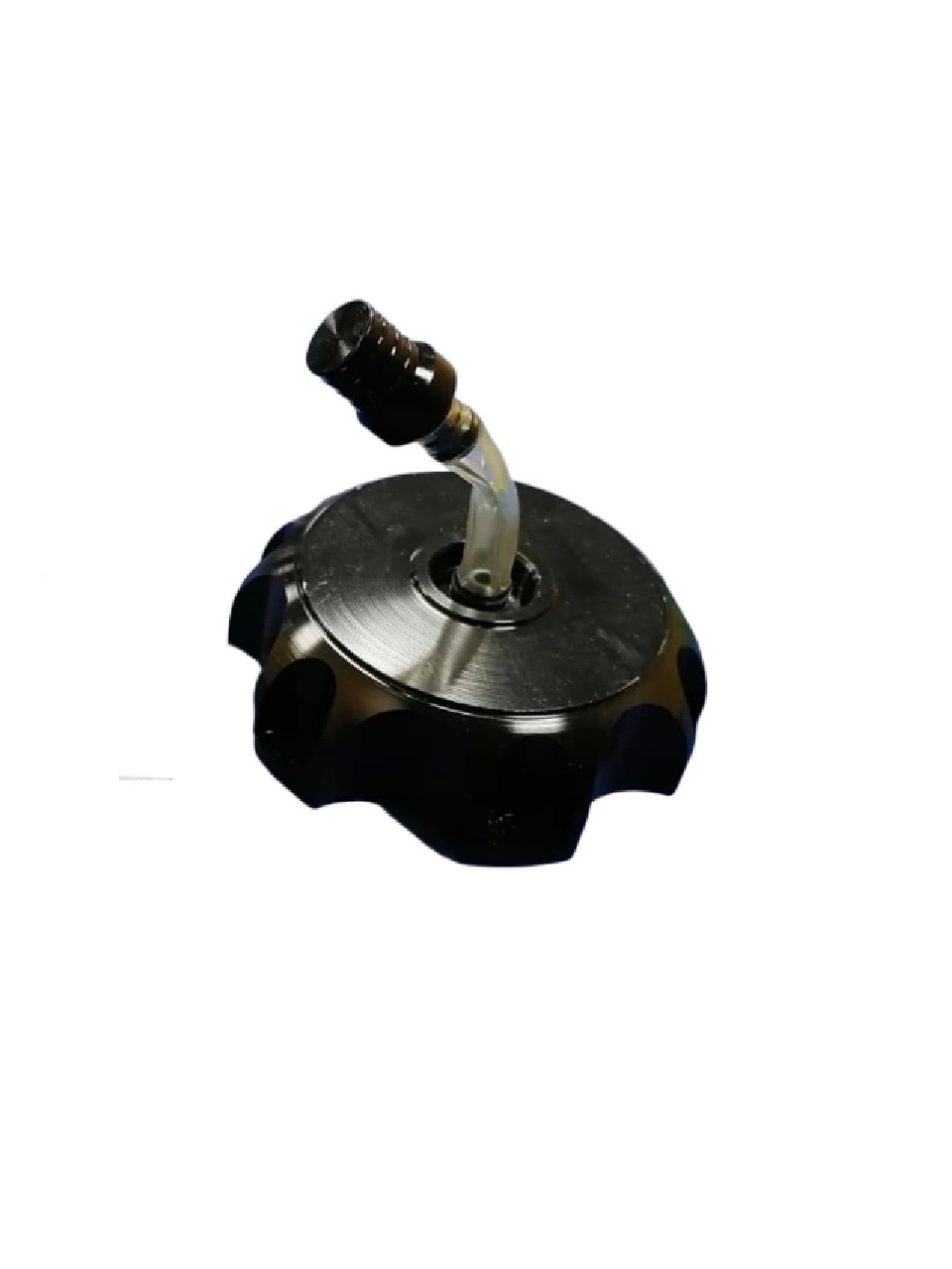 Пробка бензобака кросс/TTR 125-250 черная с втулкой испарителем 