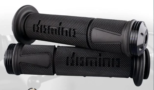 Ручки руля (грипсы) Alpha,Delta,TTR,ATV,черные,с отбойником "DOMINO"