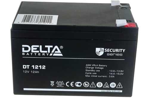АКБ 12В12А на машинку DELTA  DT 1212 15*9,7*9,4